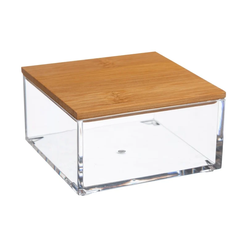 Aufbewahrungsbehälter mit Bambusdeckel 9,5x9,5 cm Five® - Selena