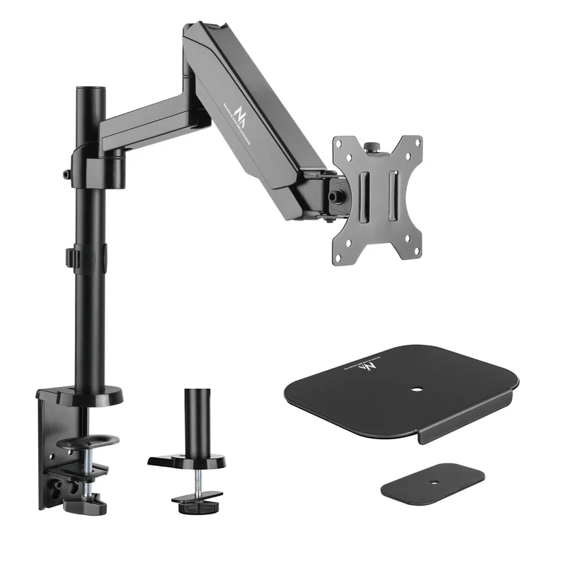 Maclean Monitorhalterung, Doppelarm, mit Gasfeder, 17"-32", 8 kg, MC-775 + MC-929