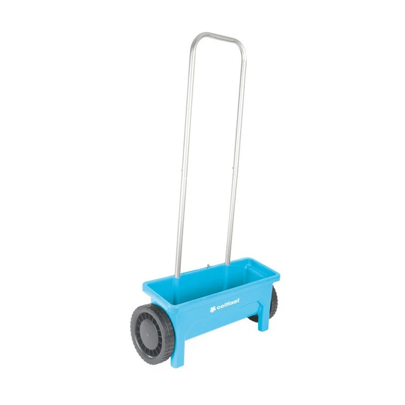 Handstreuwagen Garten Streuwagen Universalstreuer 12 Liter Aluminium Streubreite 45cm
