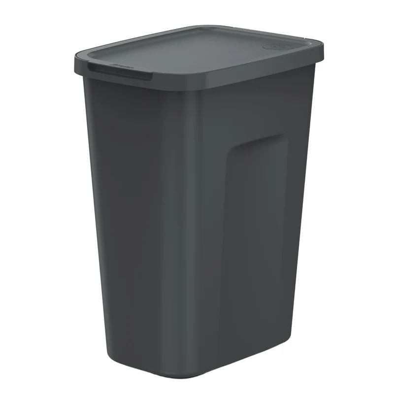 Papierkorb Keden, 35 Liter, schwarz, COMPACTA Q PLUS