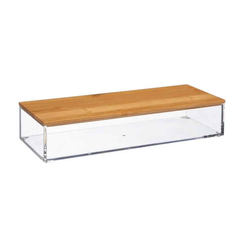 Aufbewahrungsbehälter mit Bambusdeckel 25,5x9,5 cm Five® - Selena