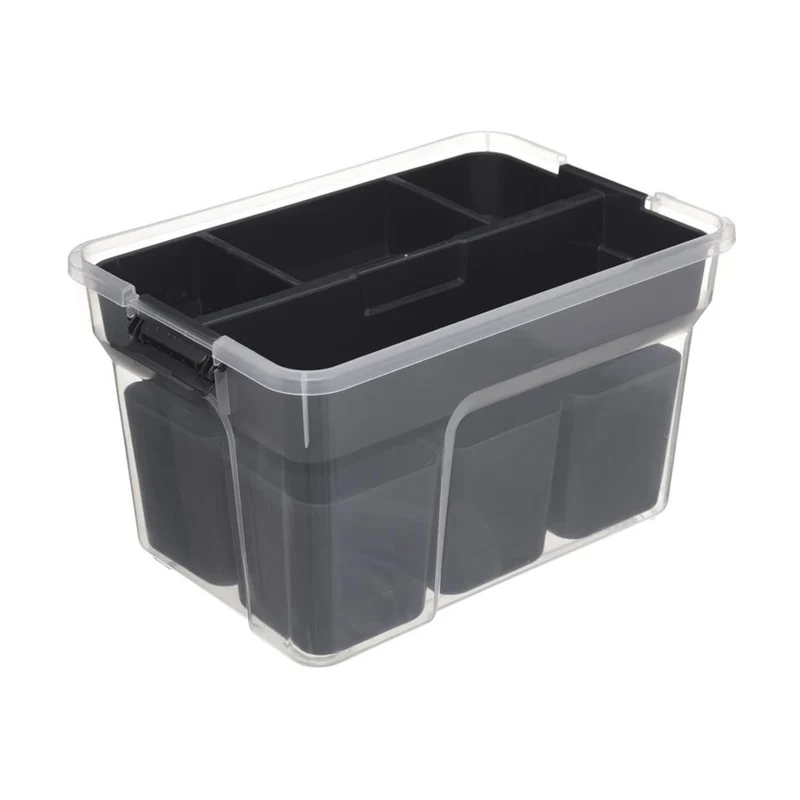 Aufbewahrungsbox 8 Liter mit 7 herausnehmbaren Fächern Five®
