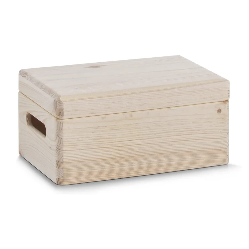 Aufbewahrungsbox Holz mit Deckel 3-teilig Zeller