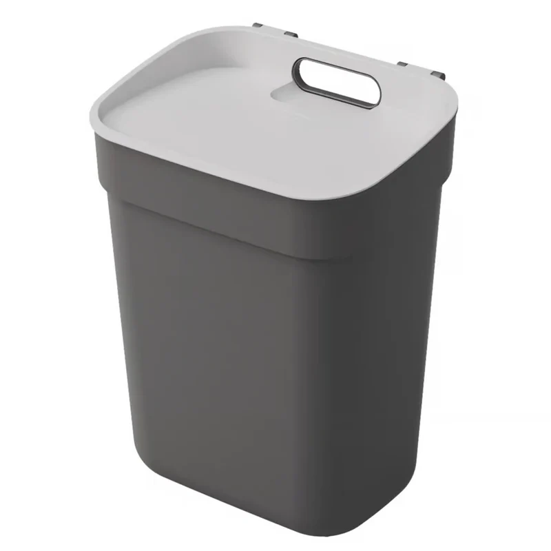 Curver Abfallbehälter, für Recycling, 10 Liter, dunkelgrau Ready-to-Collect-Serie