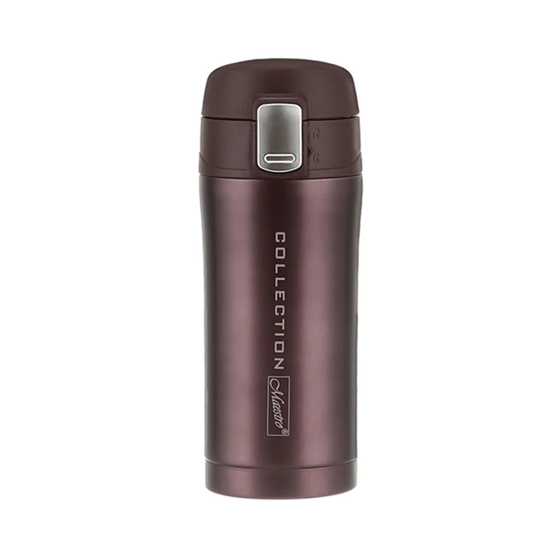 Reisebecher Thermobecher Isolierbecher Hochwertiger Edelstahl (0,32L, Braun)