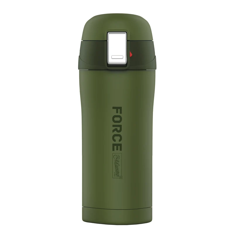Force Thermobecher Kaffeebecher Thermoskanne Isolierbecher Isolierflasche aus Edelstahl für Warm- oder Kaltgetränke (300ml, Grün)