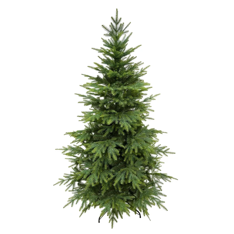 Virpol Künstlicher Weihnachtsbaum Kaukasischer Tannenbaum Christbaum mit Ständer aus Kunststoff PE+PCV 1,9 m