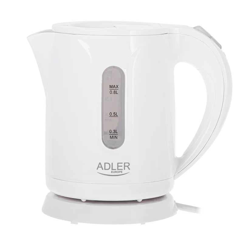 Adler kabelloser Wasserkocher, Fassungsvermögen 0,8 l, Leistung 850 W, AD1371