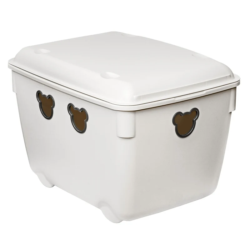Branq Spielzeugeimer, 40l, langlebig, antik-weiß, Bär
