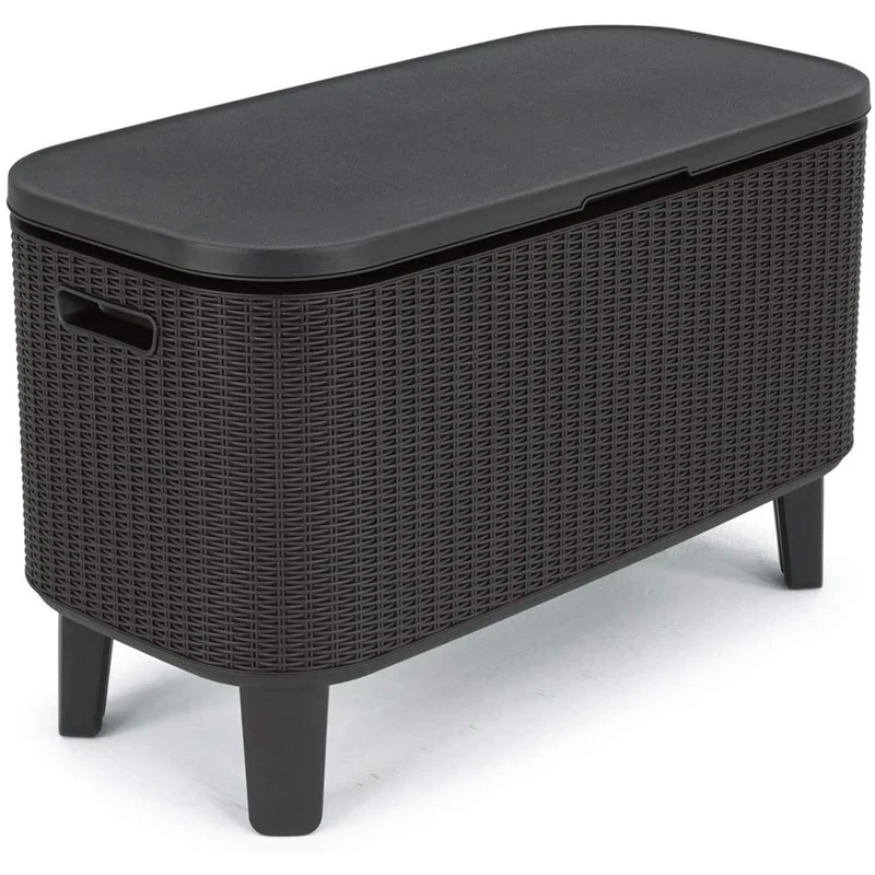 Keter Garden Bar 2in1 Tisch, Bar mit Kühlbehälter Bevy Cool Bar Rattan