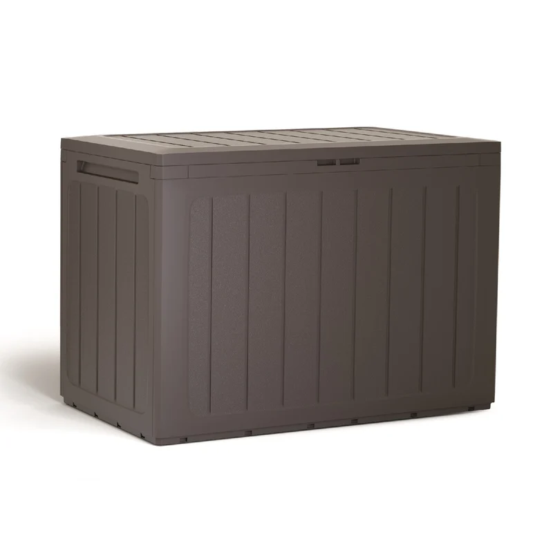 Boardebox Gartenbox Kissenbox Gartentruhe Verschließbar (190 Liter, Umbra)