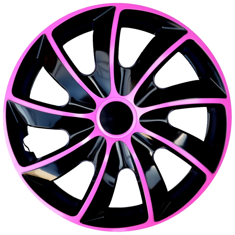 Universal Radkappe 15'' NRM Quad Bicolor schwarz und rosa 1 Stück
