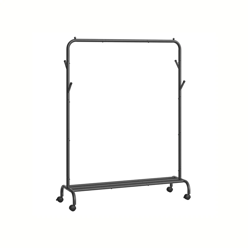 Kleiderständer auf Rollen 103,5 cm breit tintenschwarz