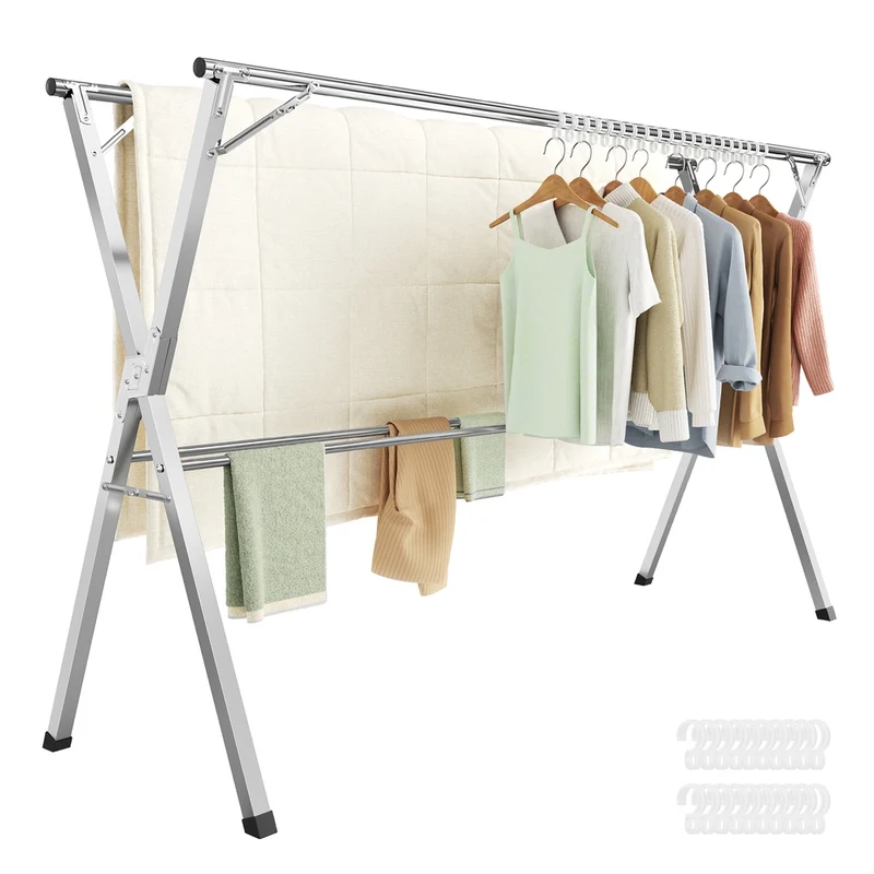 Wäscheständer 133-200 cm ausziehbar und freistehend