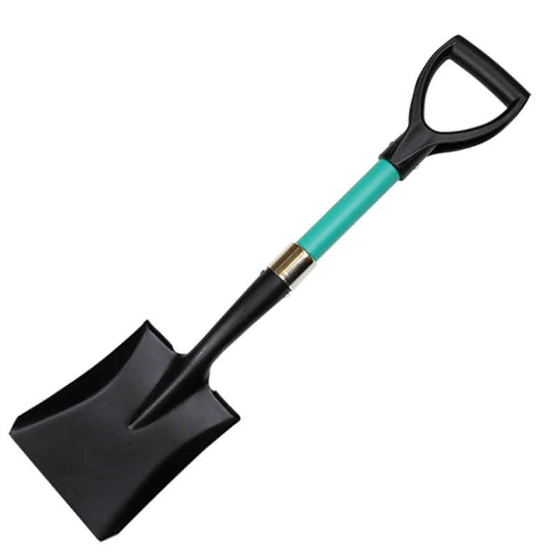 Schaufel mit Glasfaserstiel, Eckige Mini Schaufel 72cm, Gartenschaufel, Vierkantschaufel