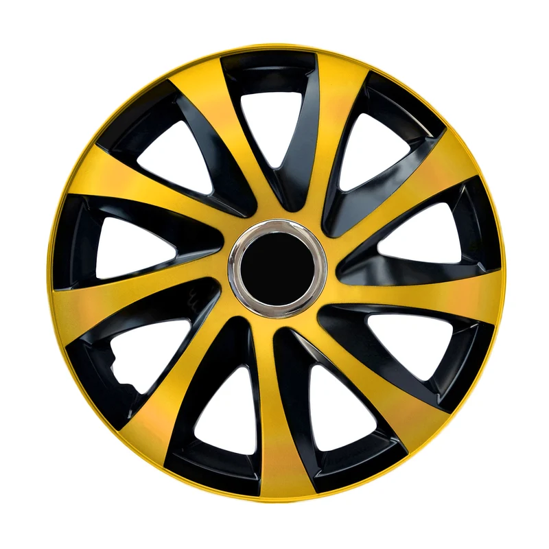 Universal Radkappen 14" NRM DRIFT Extra gold/schwarz 4 Stück