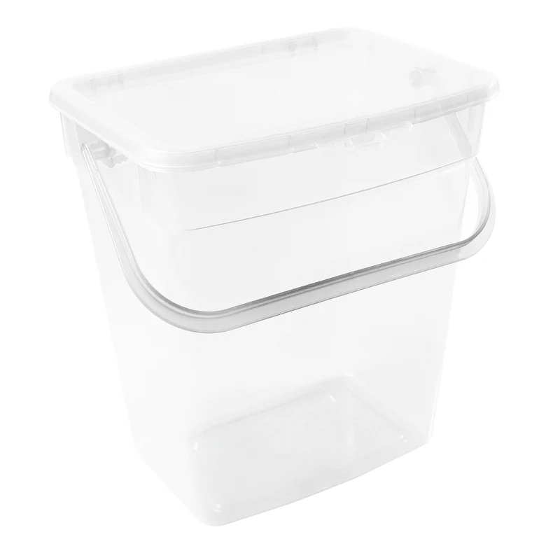 Waschpulver Aufbewahrungsbox mit Deckel Futterbehalter Behälter 6L Transparent