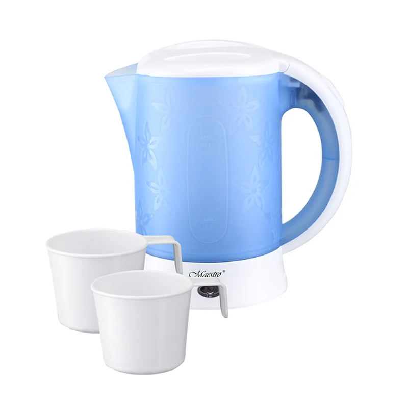 Maestro MR010 0.6L 600W Reise-Wasserkocher plus 2 Tassen