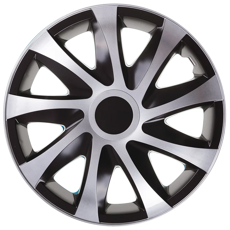 Radblenden Radzierblenden 4 Stück Satz Set Silber Schwarz KFZ 15" Zoll
