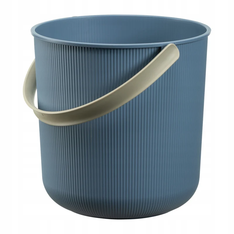 Akita Plast Team Eimer mit Henkel, Farbe blau, Fassungsvermögen 10L, Durchmesser 24cm, recyceltes Material, 60810805