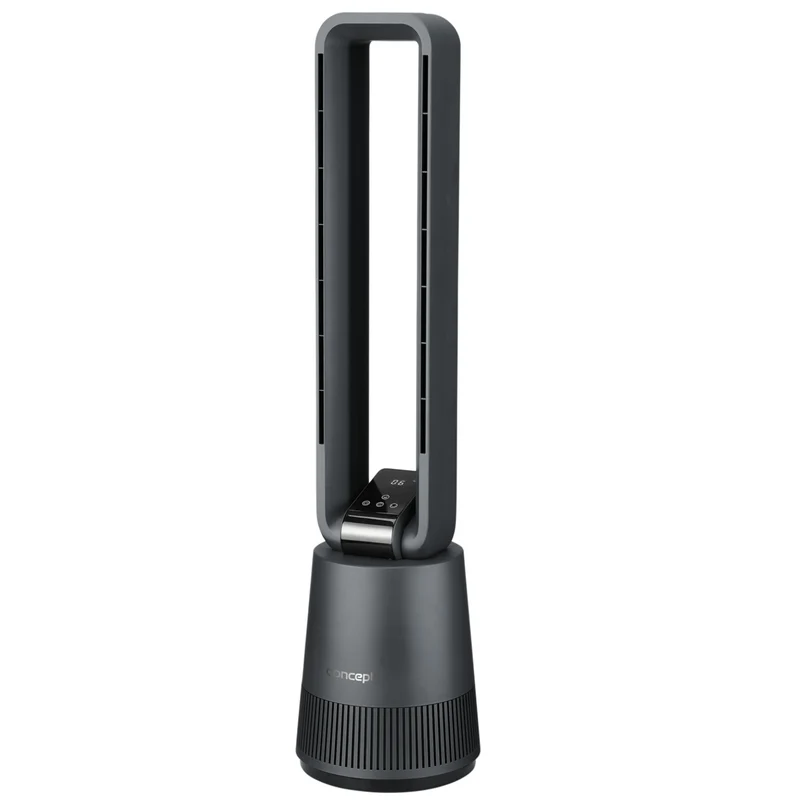 Turmventilator mit Fernbedienung 50W 97cm Standventilator mit Oszilation 3 Geschwindigkeiten 15 Stunden Timer