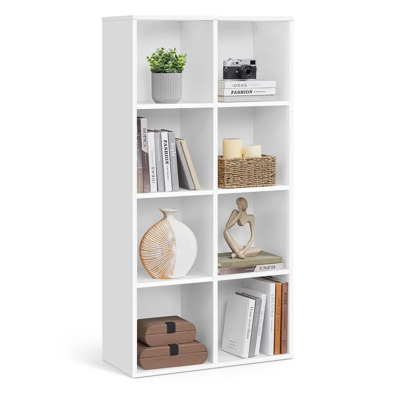 Regal aus Holz mit 8 Fächern