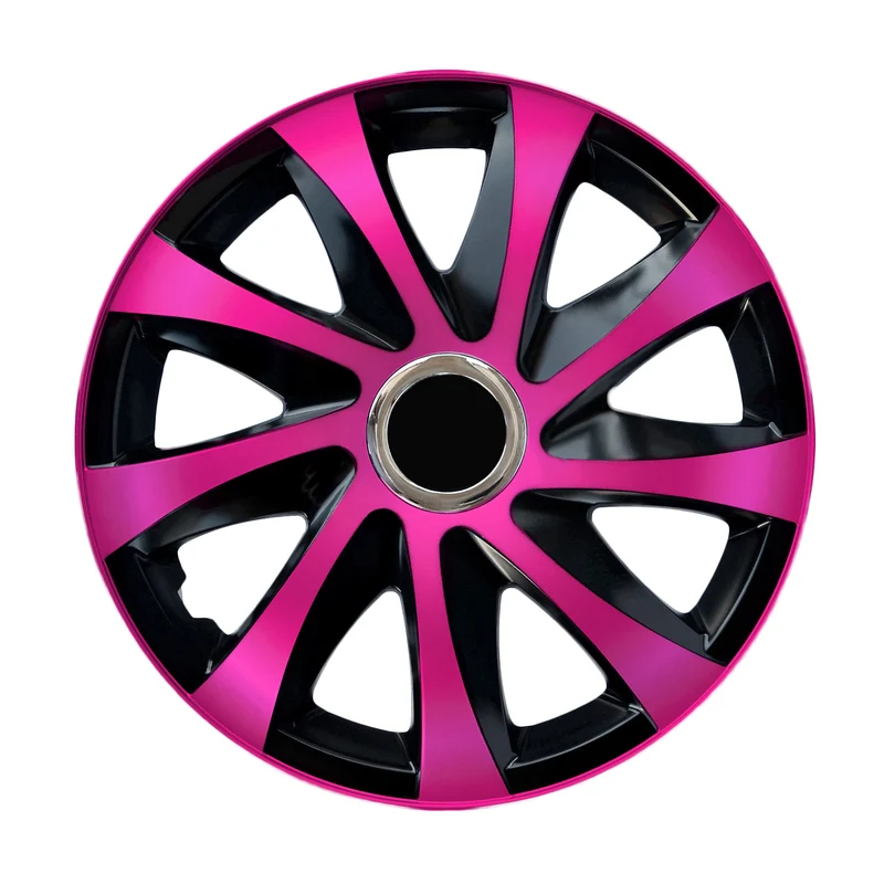 Universal Radkappen 14" NRM DRIFT Extra rosa/schwarz 4 Stück
