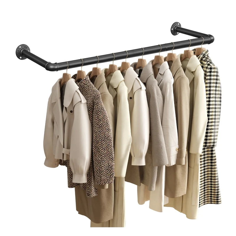 Garderobenstange im Industrie-Design