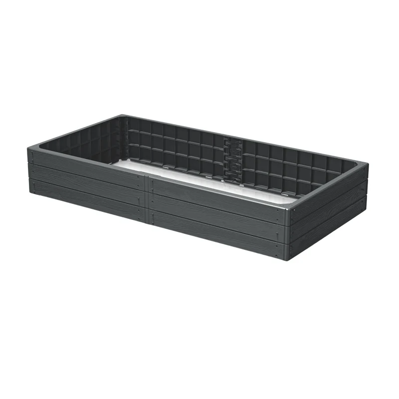 Prosperplast Gartenbeet, 149cm, anthrazit, Base Woody