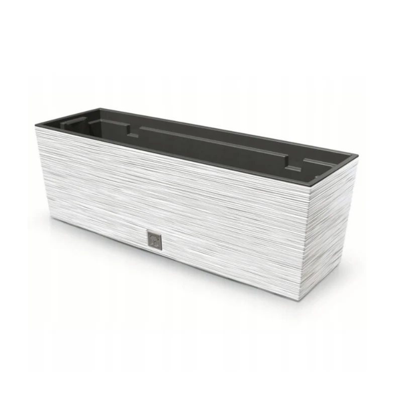 Prosperplast 2in1 Blumenkasten Furu Case Beton ‎Weiß 12L