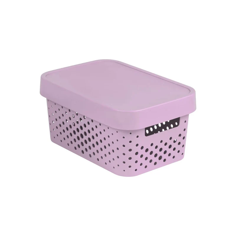 Durchbrochener Behälter mit Infinity Deckel 4,5L pink