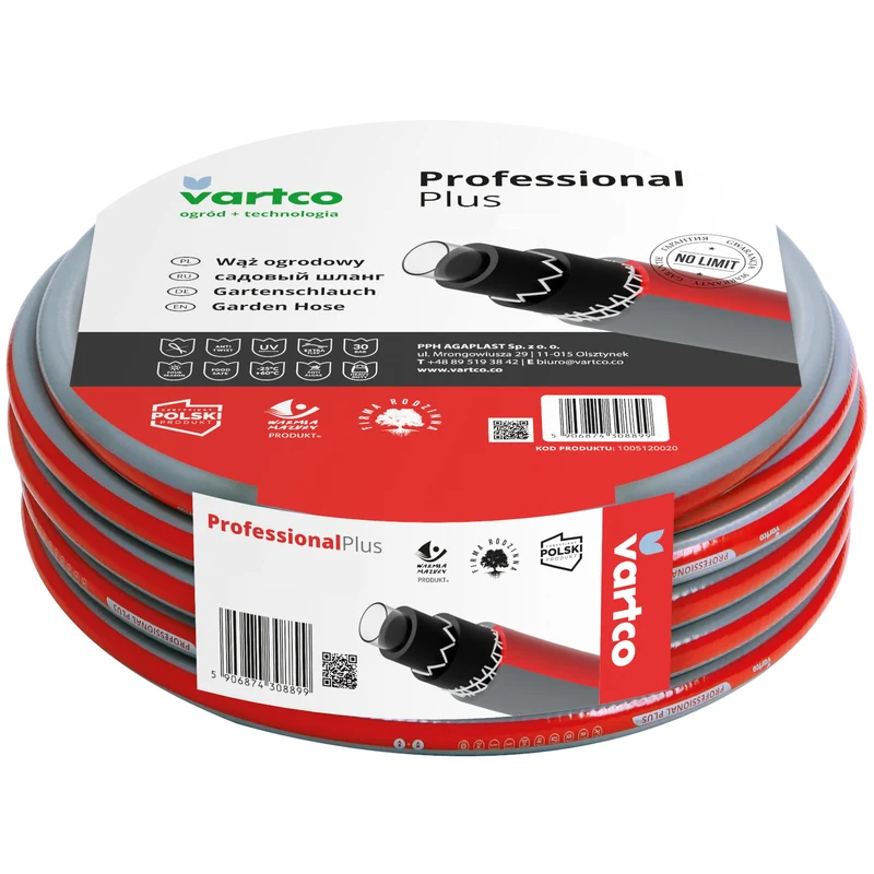 6-lagiger Wasserschlauch Gartenschlauch Gartenbewässerung Flexibel Flexischlauch UV-beständig Torsion-Free System 30 Bar 1/2" 30m