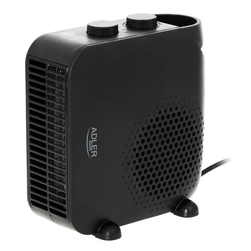 Adler Heizlüfter, 2 Leistungsstufen, max 2000W, Thermostat, schwarz, AD 7725
