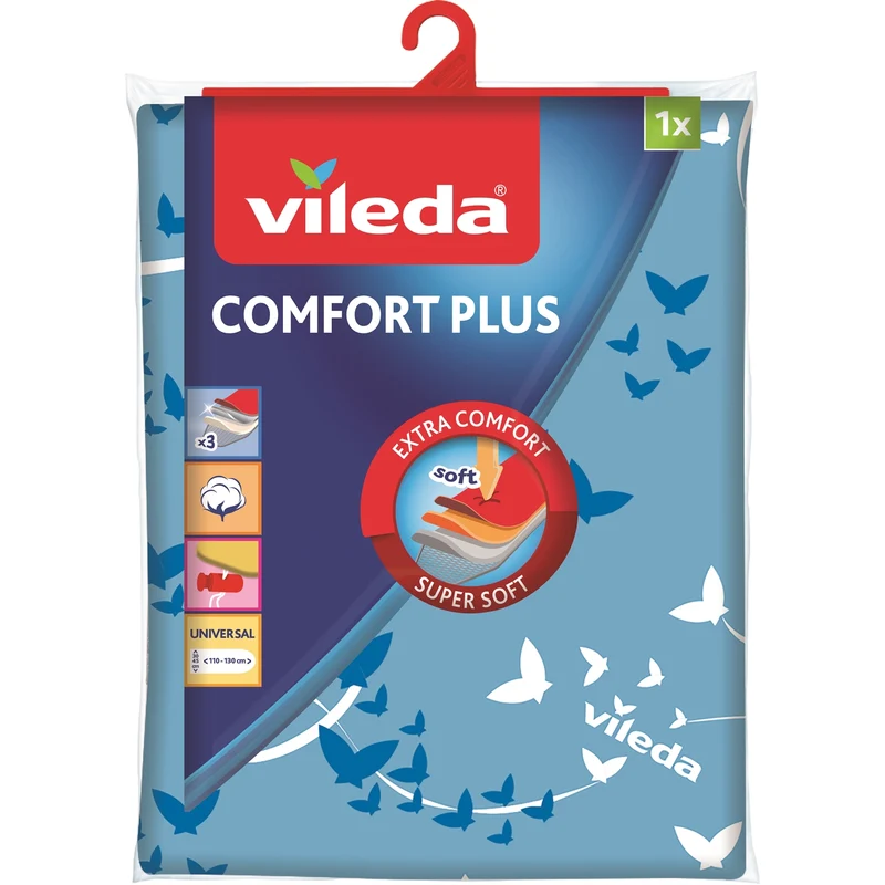 VILEDA Comfort Plus + Bügelbrettbezug Bügeltischbezug