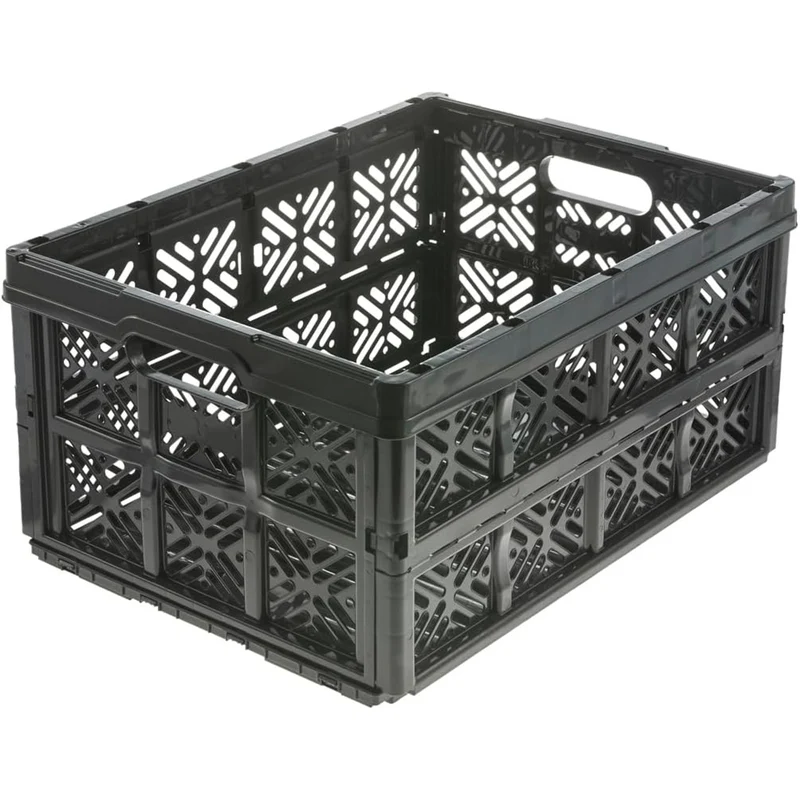 Keeeper Ida Faltbarer Korb, 32L, Schwarz, Langlebig und leicht zu reinigen