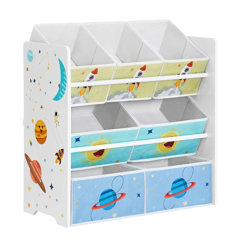Kinderzimmer-Regal mit 7 Boxen