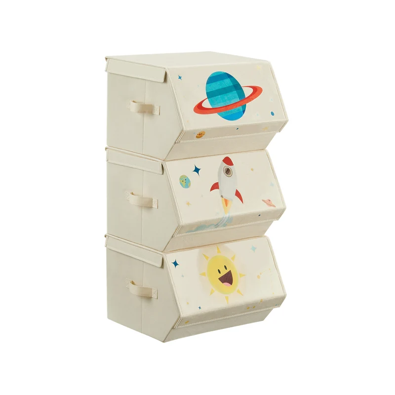 3er-Set Aufbewahrungsboxen für Kinder