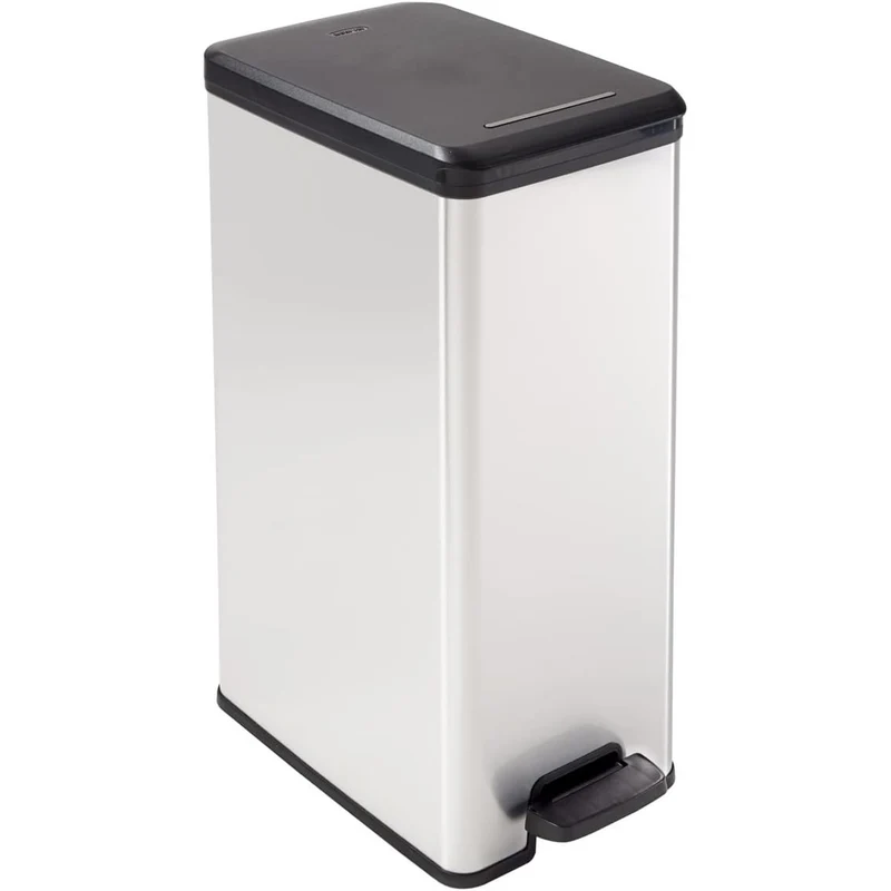 Curver Abfalleimer, mit Pedal, Inhalt 40l, Slim Bin