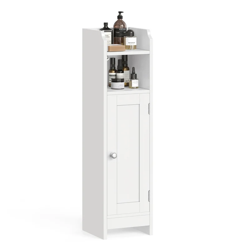 Toilettenschrank schmal mit verstellbaren Ablagen