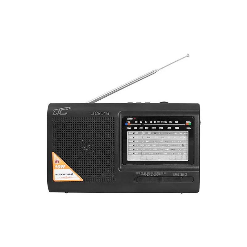 WILGA Tragbares Radio mit eingebautem Akku 10W USB SD 3,5mm Kopfhöreranschluss 64cm Teleskopantenne SD