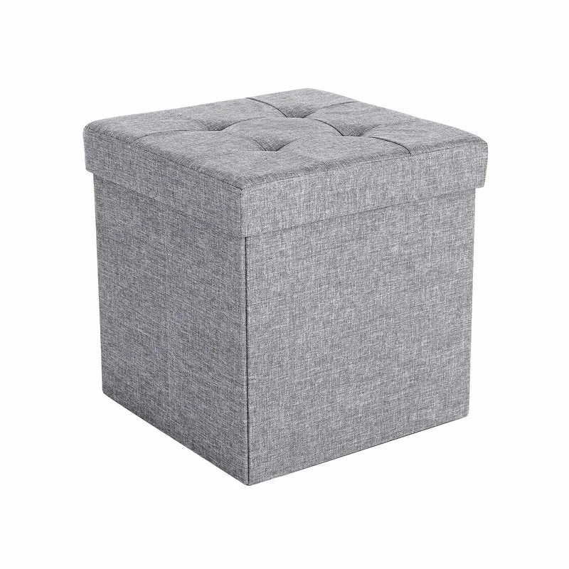 Sitzhocker mit Stauraum Dunkelgrau