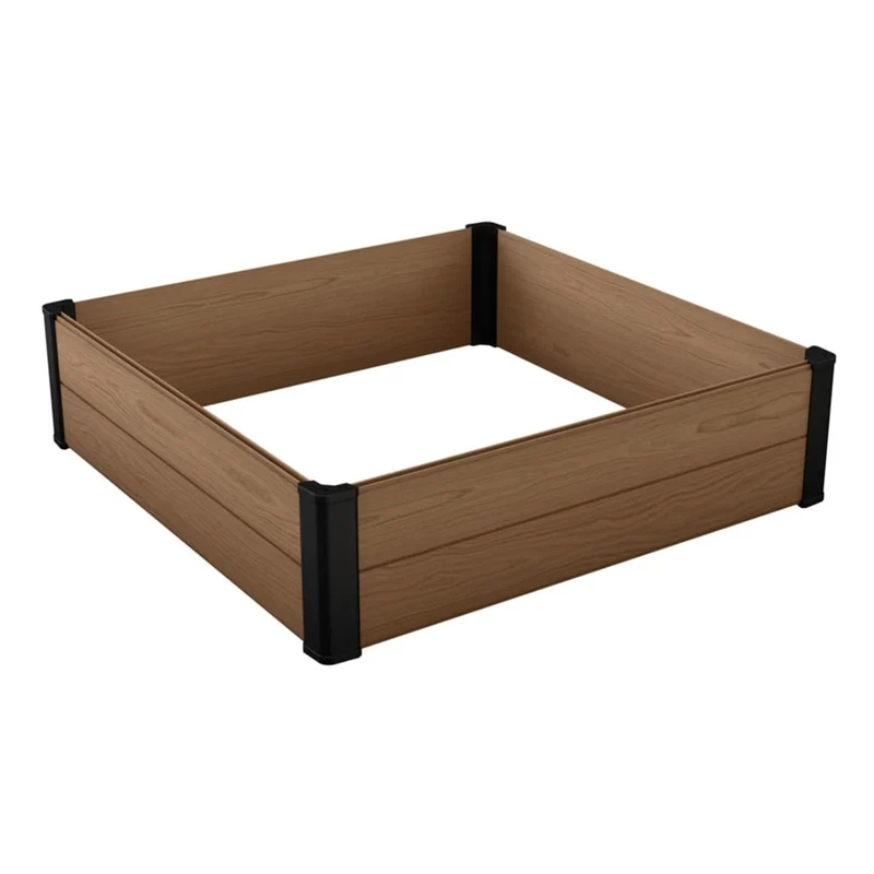 Gartenumrandung Keter Maple, Kunststoff, Farbe Braun, Maße 106 x 106 x 32 cm, witterungsbeständig, 249299