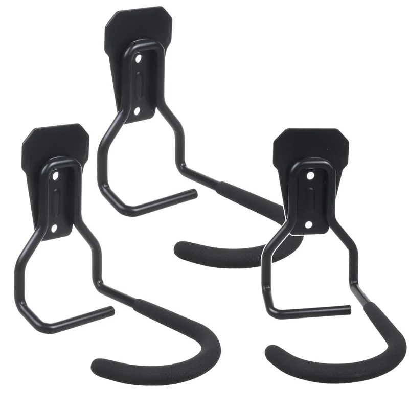 Maclean Fahrrad-Wandhalterung, vertikal, Stahl, max. Belastbarkeit 20 kg, MC-433, 3 Stück