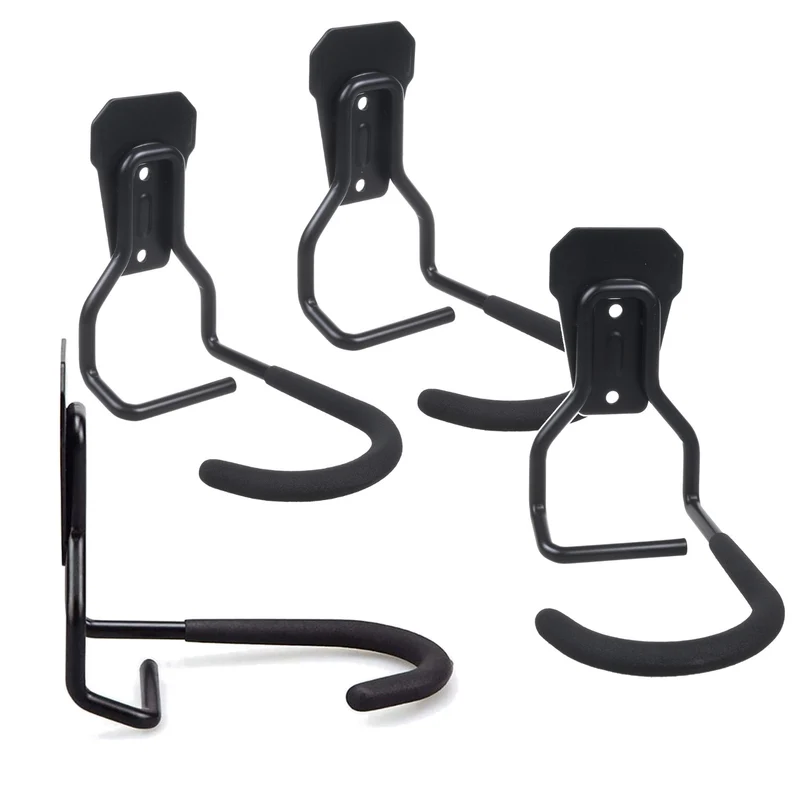 Maclean Fahrrad-Wandhalterung, vertikal, Stahl, max. Belastbarkeit 20 kg, MC-433, 4 Stück