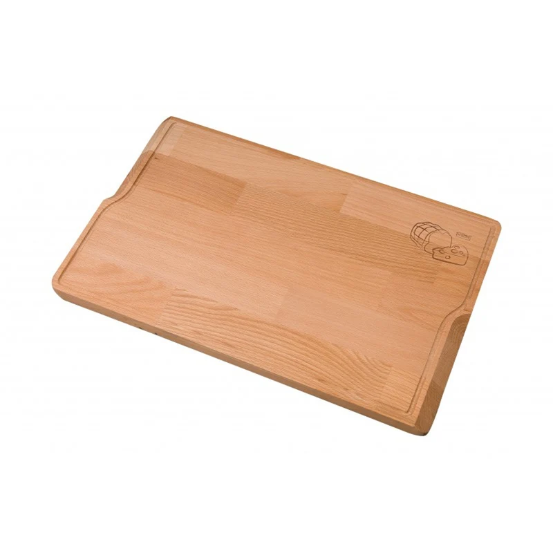 Practic Schneidebrett, beidseitig verwendbar, aus Holz, Maße 44 x 28 cm, 21010200