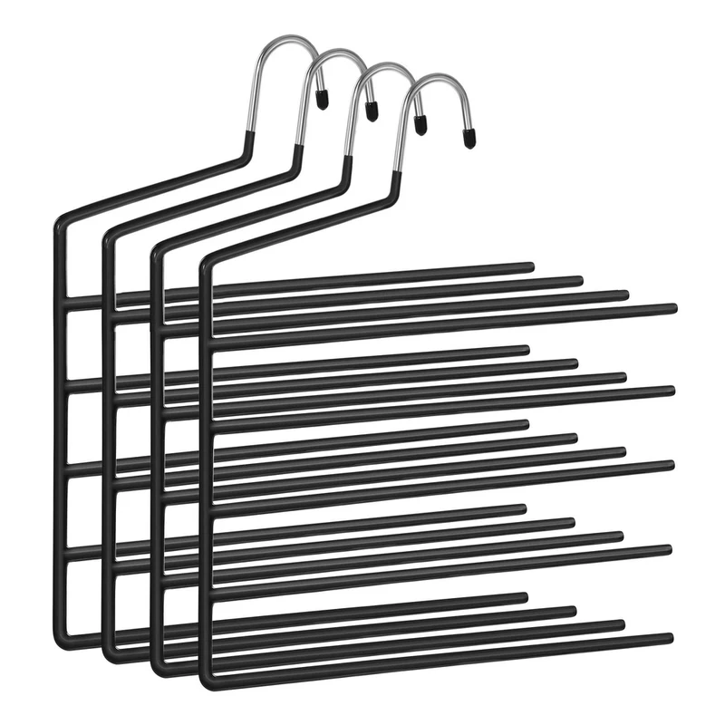 4er-Set platzsparende Hosenbügel