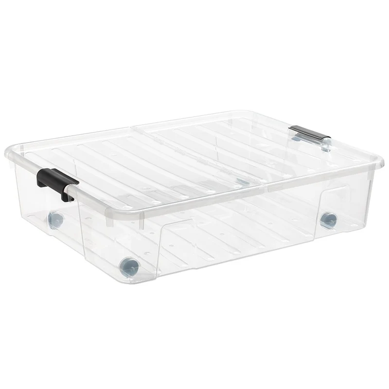 Behälter für Bett Plast Team Bedroller XL 49L transparent