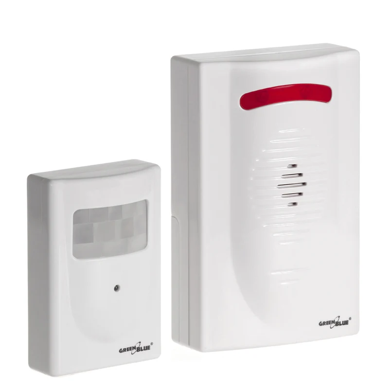 GreenBlue GB3400 Bewegungsmelder Alarm Sensor Funksignal IP44 Wireless Mini Alarm DC3400, IP44, bis 120m