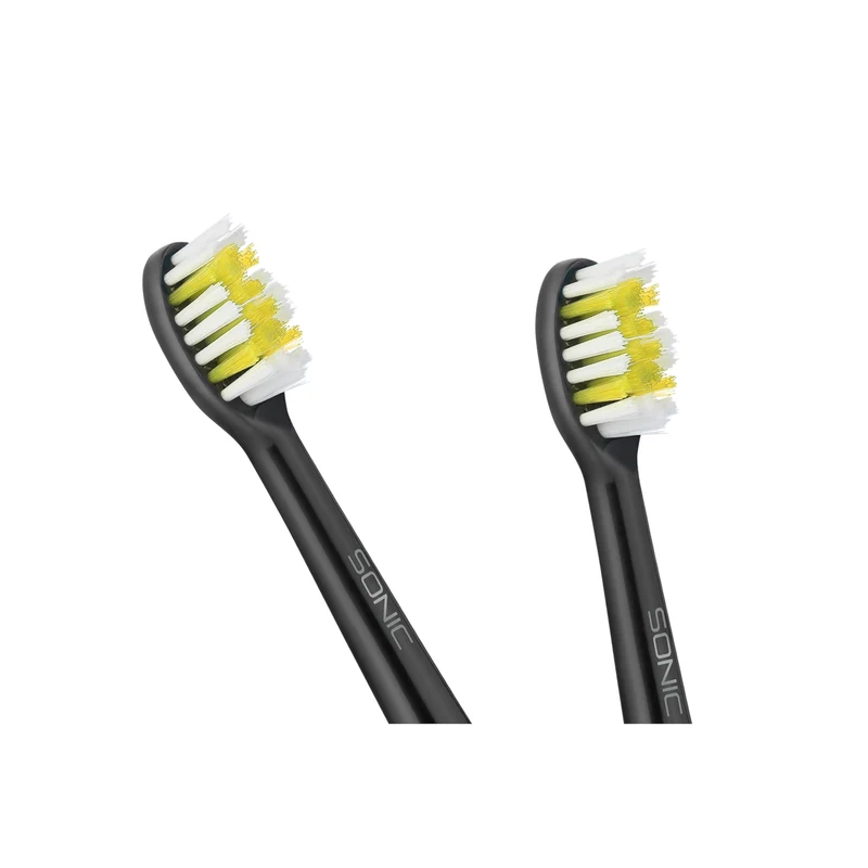 TEESA SONIC BLACK harte Zahnbürstenköpfe - 2 Stück