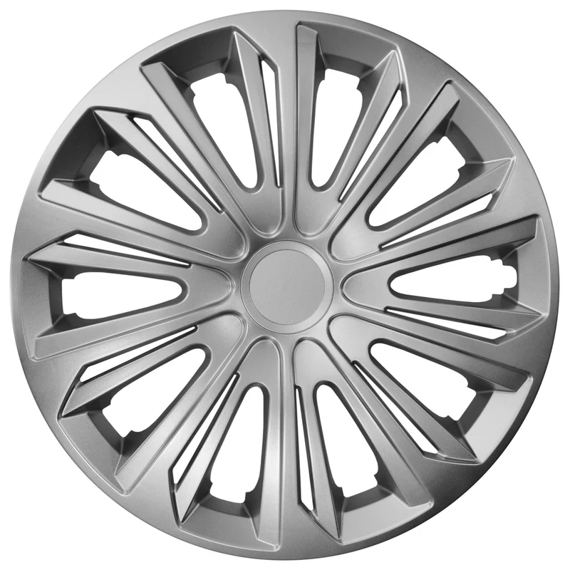 Set universelle Radzierblenden 15 "STRONG Silber 4 Stück